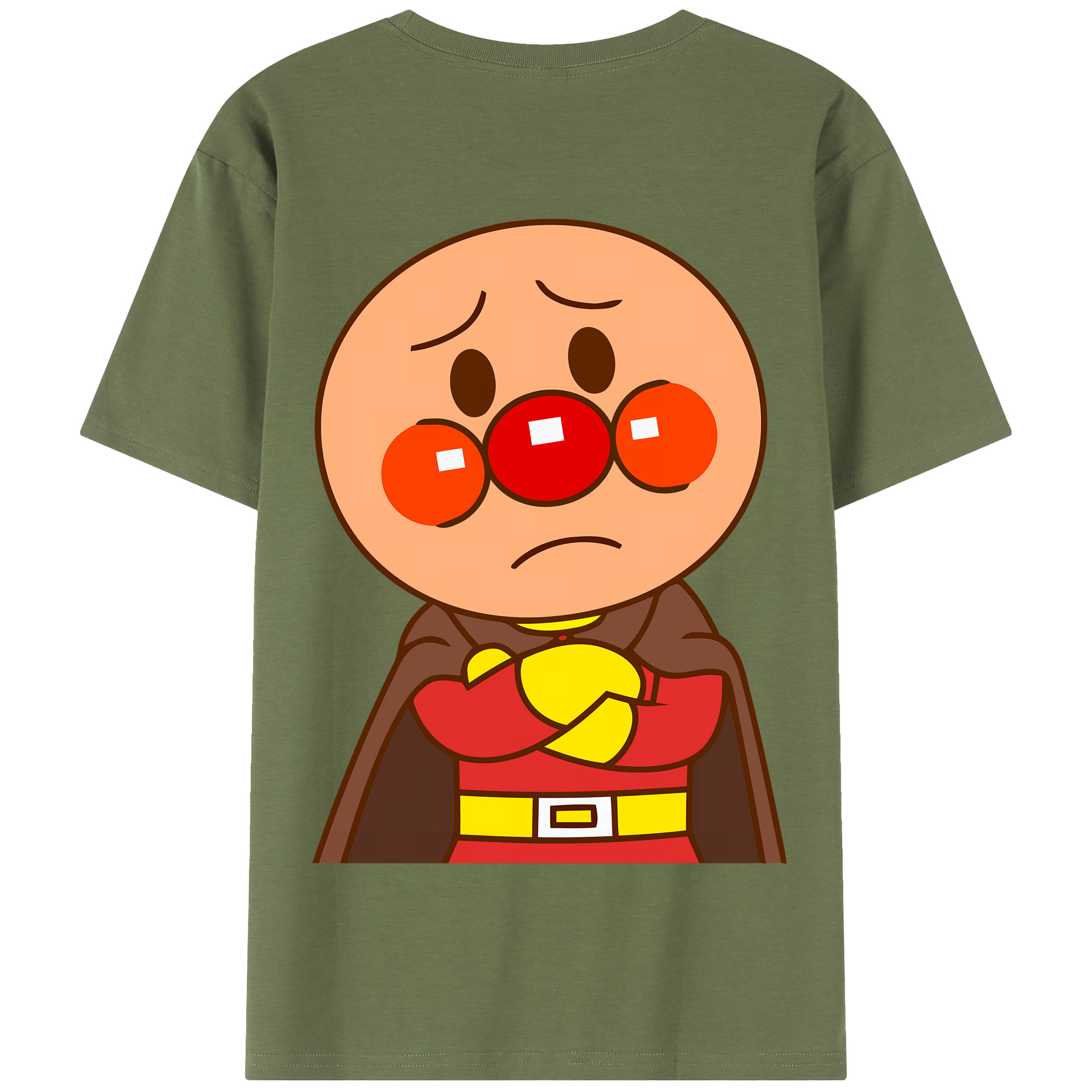 （画像用） アンパンマン Anpanman 綿100％半袖Tシャツ（背面プリント）